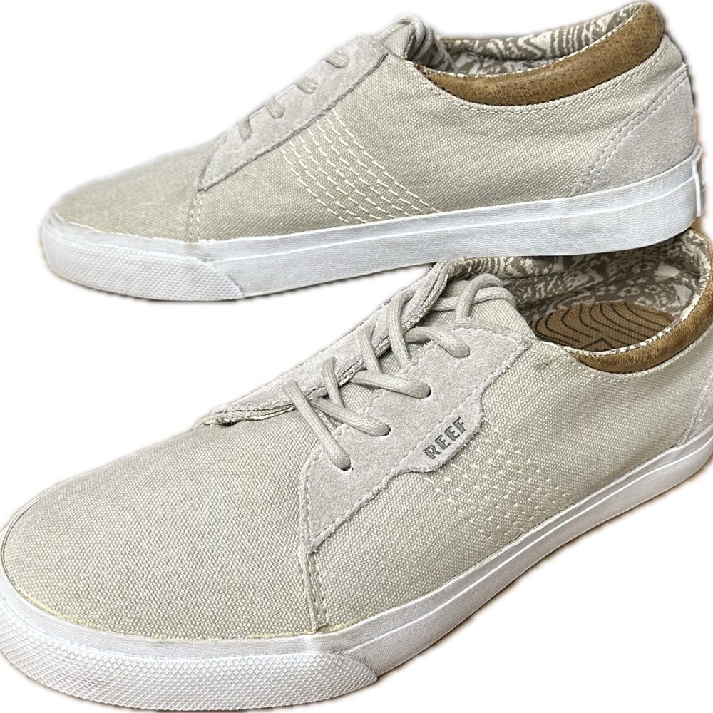 Reef Cream Suede Sneakers